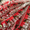 3 Yards of 5cm Width Cutie 3D Floral Embroidery Lace Fabric Trim with Fabric Embellishment