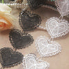 5cm Width x 270cm Length Classical Heart Shape Embroidery Water Soluble Chemical Lace Applique