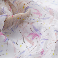 幅150cm×丈95cm 花柄プリントシフォン生地