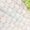 125cm Width x 95cm Length Premium Pink Hollow-out Floral Embroidery Lace Fabric