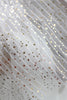63” Width Streak Lace Fabric with Golden Stars by the Yard