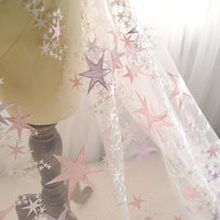 145cm Width x 95cm Length Premium Wedding Bridal Lace Star Clusters Lace Fabric