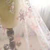 145cm Width x 95cm Length Premium Wedding Bridal Lace Star Clusters Lace Fabric