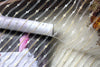 59” Width Golden and Silver Lining Embroidery Lace Fabric by The Yard