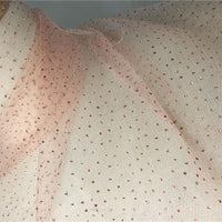 59” Width Glittering Mesh Sequins Foil Tulle Lace Fabric by the Yard