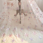 145cm Width x 95cm Length Premium Wedding Bridal Lace Star Clusters Lace Fabric