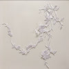 55cm  x 17cm Vine Butterfly Floral Embroidery Lace Emblem Lace applique