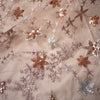 120cm Width x 95cm Length Sequined Stars Embroidery Lace Fabric