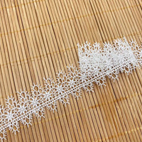 14 Yards x 3.3cm Width  Premium Branch-like Floral  Water Soluble Chemical Lace Ribbon Tape