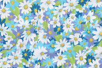 147cm Width x 95cm Length Daisy Flower Print Cotton Fabric