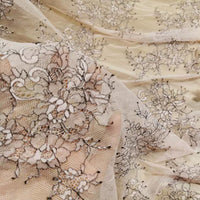 150cm Width x 95cm Length Classical Pattern Floral Embroidery Lace Fabric