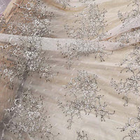 150cm Width x 95cm Length Classical Pattern Floral Embroidery Lace Fabric