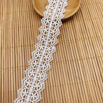 14 Yards x 3.1cm Width  Retro Floral  Water Soluble Chemical Lace Ribbon Tape