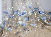 130cm Width x 95cm Length Premium Floral Embroidery Tulle Lace Fabric