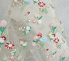 130cm Width x 95cm Premium Soft Colorful Flower Water Soluble Embroidery Lace Fabric