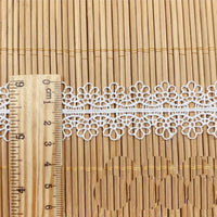 14 Yards x 2.9cm Width  Premium Floral  Water Soluble Chemical Lace Ribbon Tape