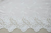 51" Width Retro Floral Embroidery Lace Cotton Fabric by the yard