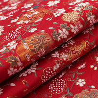 70cm Width x 95cm Length Premium Jacquard Floral Embroidery Brocade Fabric Kimono Fabric