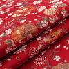 70cm Width x 95cm Length Premium Jacquard Floral Embroidery Brocade Fabric Kimono Fabric