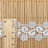 14 Yards x 3.6cm Width  Retro Floral  Water Soluble Chemical Lace Ribbon Tape