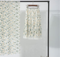 150cm 幅枝デイジー花の刺繍レース生地ヤード