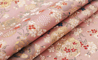 70cm Width x 95cm Length Premium Jacquard Floral Embroidery Brocade Fabric Kimono Fabric