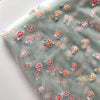 幅150cm×長さ95cm 上品な鮮やかな花柄刺繍チュールレース生地