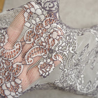 25cm Width x 300cm Length  Premium Royal Eyelash Floral Embroidery Lace Fabric Trim