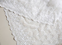 51" Width Floral Branches Embroidery Lace Fabric by the Yard