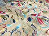 2.8 Meters Width Abstract Floral Print on Organza Art Fabric by the Yard
