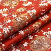 70cm Width x 95cm Length Premium Jacquard Floral Embroidery Brocade Fabric Kimono Fabric