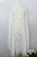 1.5 Meter x 1.5 Meter Poppy Floral Lace Fabric