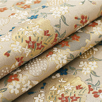 70cm Width x 95cm Length Premium Jacquard Floral Embroidery Brocade Fabric Kimono Fabric