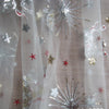 130cm Width  x 95cm Length Premium Sequined Universe Star Galaxy Embroidery Tulle Lace Fabric