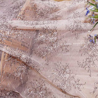 150cm Width x 95cm Length Classical Pattern Floral Embroidery Lace Fabric