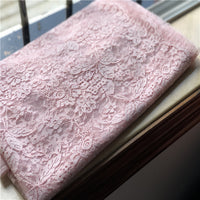145cm Width x 145cm Length Premium Eyelash Floral Embroidery Lace Fabric