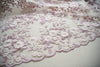 135cm Width x 95cm Length Bridal Wedding Lace Floral Embroidery Lace  Fabric