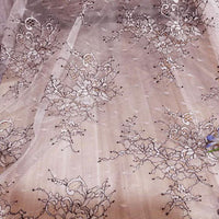 150cm Width x 95cm Length Classical Pattern Floral Embroidery Lace Fabric