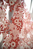 135cm Width x 95cm Length Bridal Wedding Lace Floral Embroidery Lace  Fabric