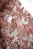 135cm Width x 95cm Length Bridal Wedding Lace Floral Embroidery Lace  Fabric