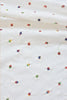 132cm Width x 95cm Length Color Floral Embroidery Cotton Fabric