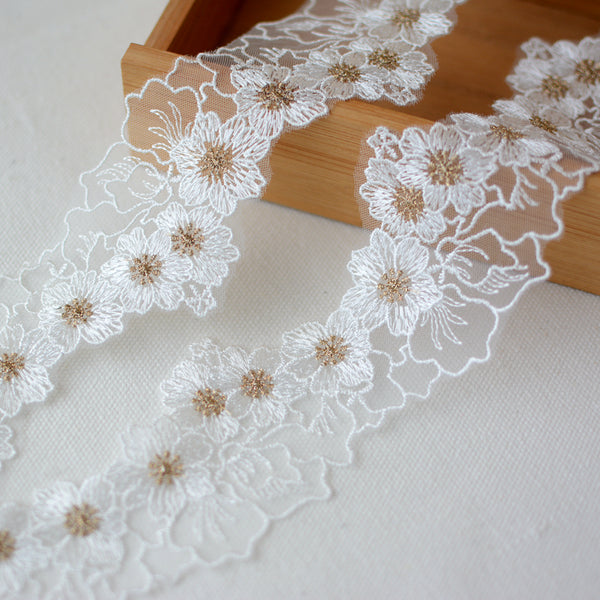 Shop PandaHall 18 Yards 6 Style Daisy Ribbon Cotton Sunflower Decorating  Lace Flower Embroidered Trim Ribbons for Dress Hair Bridal Accessories  Wedding Party Decoration Sewing Art Craft for Jewelry Making - PandaHall  Selected
