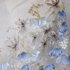 130cm Width x 95cm Length Premium Floral Embroidery Tulle Lace Fabric