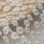 130cm Width Daisy Flowers Embroidery Lace Fabric by the Yard