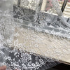 145cm Width x 145cm Length Premium Eyelash Floral Embroidery Lace Fabric