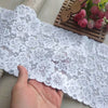 3 Yards of 14cm Width Premium Floral Embroidery Lace Trim