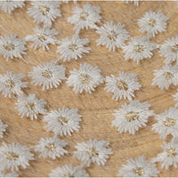 130cm 幅のデイジーの花刺繍レース生地ヤード