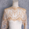 25cm Width x 300cm Length  Premium Royal Eyelash Floral Embroidery Lace Fabric Trim