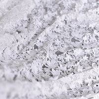 59” Width Off White Embroidery Lace Fabric with 3D Flowers by the Yard