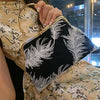 羽柄レース中空刺繍生地ヤード